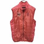  Munsingwear одежда тонкий Golf безрукавка жакет Zip выше лучший сетка подкладка пингвин M красный красный × темно-синий × белый мужской 