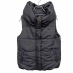 nano*universe The 1st Floor с хлопком лучший безрукавка жакет с высоким воротником точка кнопка × Zip одноцветный поли 100% 38 темно-синий женский 