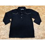 semantic designse man tik дизайн M размер мужской рубашка-поло часть ламе Western способ половина край рукав cut and sewn черный × ламе Gold 