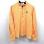 Kolwin Golf рубашка половина Zip cut and sewn рукав . сетка ткань длинный рукав нейлон × полиэстер × полиуретан M orange женский 