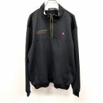 le coq sportif GOLF COLLECTION ребра cut and sewn половина Zip длинный рукав поли 100% LL черный темно-синий серия × желтый × черный темно-синий серия мужской 