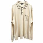  Munsingwear одежда Grand s Ram Golf рубашка-поло олень. . пингвин вышивка длинный рукав поли × искусственный шелк 3L 2XL XXL желтый бежевый мужской 