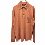 Munsingwear одежда Grand s Ram Golf мельчайший ворсистый рубашка-поло "в елочку" кнопка down длинный рукав акрил × поли × хлопок M Brown чай мужской 