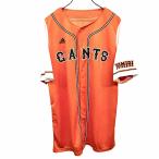  Adidas | Yomiuri Giants . человек adidas|YOMIURI GIANTS бейсбол отвечающий . рубашка кнопка останавливать короткий рукав Logo принт поли 100% L orange мужской 