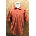 POSTAAEREA рубашка-поло спина . цифра нашивка ткань чувство надежно . Raver кнопка cut and sewn короткий рукав хлопок 100% LL orange оттенок коричневого мужской 