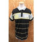 Counter Culture счетчик культура XL мужской рубашка-поло cut and sewn двусторонний принт & вышивка Logo короткий рукав хлопок 100% черный × желтый × серый 