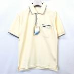 [ новый товар / перевод есть ]Whisky Jack рубашка-поло cut and sewn олень. . короткий рукав . с карманом хлопок × поли S свет крем желтый мужской мужчина 