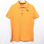 PUMA Puma M мужской мужчина рубашка-поло cut and sewn олень. . Logo вышивка задний из смотреть .la gran рукав короткий рукав хлопок 100% желтый orange серия 