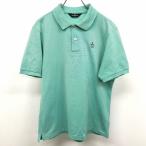 Munsingwear Munsingwear одежда L мужской Golf рубашка-поло cut and sewn олень. . пингвин вышивка короткий рукав сделано в Японии хлопок × поли изумруд зеленый зеленый 