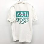 рубашка-поло ARCH SPORTS STAFF cut and sewn олень. . двусторонний принт короткий рукав полиэстер × хлопок M белый × зеленый × розовый белый мужской мужчина 