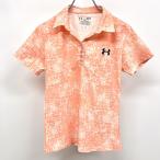 UNDER ARMOUR Under Armor M женский женщина спорт открытый цвет рубашка-поло общий рисунок Logo вышивка стрейч короткий рукав - salmon розовый 
