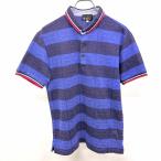 THE SHOP TK MIXPICE рубашка-поло Union Jack × окантовка . воротник ребра цвет короткий рукав хлопок × поли L темно-синий × красный × белый темно-синий мужской 