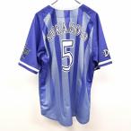  Yokohama DeNA Bay Star z/ ( АО ) один лампочка бейсбол копия форма . номер 5 номер KURAMOTO.книга@..la gran короткий рукав поли 100% L оттенок голубого мужской 