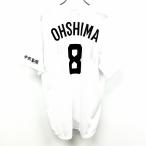  Chunichi Dragons ( АО ) один лампочка / CHUNICHI DRAGONS бейсбол копия форма . номер 8 номер OSHIMA Ooshima . flat короткий рукав поли 100% Free белый белый × чёрный мужской 