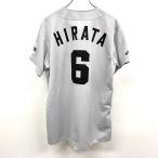  Asics Baseball × Chunichi Dragons бейсбол копия форма короткий рукав . номер 6 номер HIRATA flat рисовое поле хорошо . поли 100% M серый мужской 