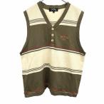 SNEAD USA Golf cut and sewn лучший безрукавка дерево кнопка окантовка хлопок 100% L зеленый хаки зеленый серия × неотбеленная ткань × чай × orange мужской 