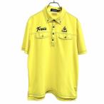  Le Coq s Porte .f Golf коллекция le coq sportif GOLF COLLECTION рубашка-поло короткий рукав поли 100% M желтый желтый цвет × чёрный × серый мужской 