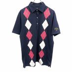  Callaway Callaway Golf рубашка-поло короткий рукав a-ga il принт олень. . Logo вышивка поли × хлопок L темно-синий темно-синий × розовый × белый × желтый мужской 