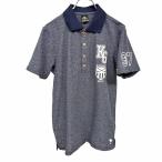  kiss mark Golf kissmark Golf рубашка-поло олень. . flocky страус. вышивка короткий рукав тонкий Fit поли 100% M Heather темно-синий мужской 