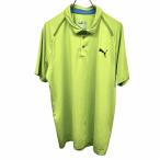  Puma PUMA рубашка-поло la gran короткий рукав часть сетка ткань Raver группа Logo полиэстер × полиуретан M зеленый зеленый × чёрный серия мужской 