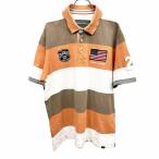  Eddie Bauer Eddie Bauer рубашка-поло олень. . окантовка звезда статья флаг. вышивка короткий рукав хлопок 100% L orange оттенок коричневого светло-коричневый тон × белый мужской 