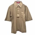  links LYNX рубашка-поло футболка ткань "губа" Stop способ короткий рукав . карман . Британия знак. Logo вышивка Short рукав хлопок 100% M Brown чай мужской 