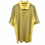  Tour Stage TOURSTAGE Golf рубашка-поло бок . боковой . сетка ткань окантовка la gran короткий рукав поли 100% L желтый желтый × чёрный мужской 