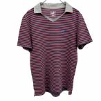  Puma PUMA рубашка-поло окантовка воротник имеется V шея короткий рукав Logo вышивка кромка. обе стороны . разрез хлопок × полиэстер L красный × синий × чёрный ×. серый мужской 