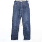 WRANGLER Wrangler 30 (76cm) мужской мужчина Denim брюки джинсы ji- хлеб низ распорка одноцветный Zip fly хлопок 100% синий blue 