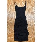 * бренд неизвестен размер неизвестен женский тонкий One-piece . открытие боковой gya The - безрукавка колени длина одноцветный хлопок × полиэстер черный чёрный 