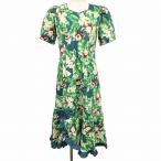  Royal klie-shonzRoyal Creations One-piece aro - MM fla цветочный принт короткий рукав хлопок 100% M зеленый зеленый × чай × желтый × белый женский 