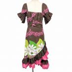 aro - стандартный ALOHA STANDARDS MM aro - One-piece цветочный принт подкладка нет короткий рукав сделано в Японии поли × хлопок 4 розовый × чай × зеленый × белый женский 