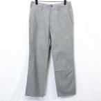 GREEN LABEL RELAXING UNITED ARROWS несколько тонкий брюки распорка микро полоса Zip fly хлопок 100% S серый серия мужской мужчина 