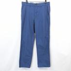  Ran z end LANDS END брюки конический одноцветный TRADITIONAL FIT Zip fly хлопок 100% хлопок 100% 82 потускнение синий blue серия мужской мужчина 