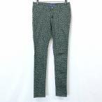  письмо задний номер Letter BACK NUMBER обтягивающий брюки стрейч мульти- образец полоса M оттенок зеленого × черный зеленый серия женский 