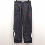 asics Asics O XL 2L мужской мужчина с хлопком sports pa ntsu конический талия . резина . шнур кромка Zip поли 100% серый темно-синий серия темно-синий серия 