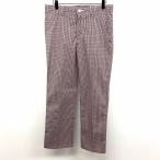  Tour подразделение TOURDIVISION тонкий Golf брюки проверка распорка длинный полиэстер × полиуретан 79 красный × темно-синий × белый мужской мужчина 