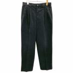 Paradiso GOLF Paradiso Golf 79 мужской мужчина вельвет брюки конический 2 tuck Logo вышивка Zip fly поли 100% черный чёрный 