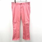 EDWIN PRESTIGE Edwin prestige L мужской мужчина Golf flare pants брюки-чинос Zip fly Logo patch длинный хлопок × поли розовый 