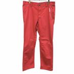 tigolaTIGORA Golf брюки-чинос распорка Logo patch Logo вышивка Zip fly талия. внутри сторона . предотвращение скольжения хлопок × поли 88 красный мужской 