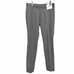 ユニクロ 【新品】UNIQLO ドライストレッチパンツ DRY 千鳥格子 テーパード ジップフライ ポリ100% 82cm グレー メンズ