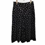  Zara ZARA широкий брюки flare pants гаучо брюки bell спальное место другой . велюр цветочный принт хлопок 100% M черный чёрный × розовый × серый × чай женский 