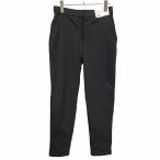 ユニクロ 【新品】UNIQLO 中綿入り 防風 ウォームイージーパンツ ウエストゴムと紐 無地 ポリエステル×ポリウレタン M 黒 レディース