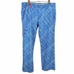  Under Armor UNDER ARMOUR Golf брюки проверка распорка D кольцо полиэстер × полиуретан 88 синий blue мужской 