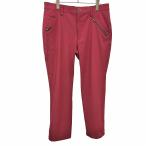 tigolaTIGORA Golf брюки распорка Logo вышивка Британия знак D кольцо Zip fly полиэстер × полиуретан 85 оттенок красного красный серия мужской 