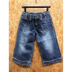  государственный стандарт [ сделано в Японии ] NATIONAL STANDARD Denim укороченные брюки карман заслонка . цветочный принт подкладка хлопок 100% 2 голубой женский 