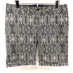 ショッピングハーフパンツ nano・universe ショートパンツ ハーフパンツ テーパードショーツ 民族柄 綿×ポリウレタン L ネイビー×ライトアイボリー 紺 メンズ