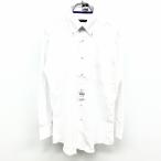  Techno wave [ новый товар ] рубашка длинный рукав одного цвета проверка кнопка down форма устойчивость fab Lee z дезодорация антибактериальный длинный рукав M белый ( кнопка нить : синий ) мужской 