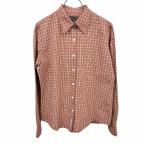 ショッピングAbercrombie アバクロンビーアンドフィッチ Abercrombie＆Fitch シャツ チェック 長袖 ポケット無し ロゴパッチ 綿100% S レッド 赤×黄×白 レディース