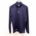 UNDER ARMOUR бейсбол нижняя рубашка футболка спина . сетка ткань стрейч mok шея Logo la gran длинный рукав M темно-синий женский ( мужской?)
